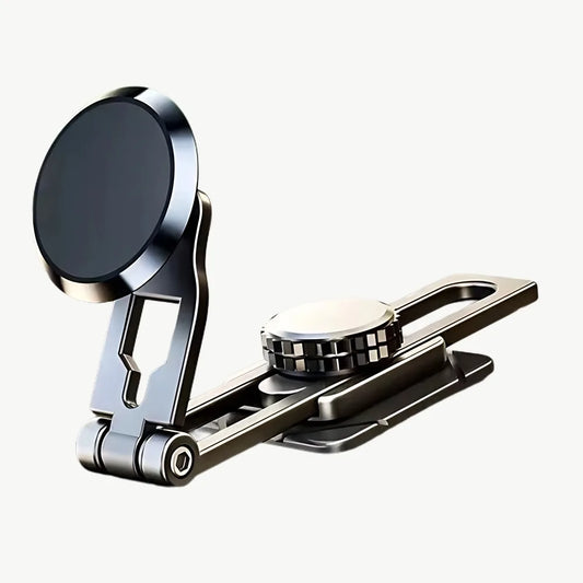 Magnetischer Autotelefonhalter, doppelt gefaltet, Legierung, Ständer, 360-Grad-Drehung, Armaturenbrett, Magnet, Autoh...