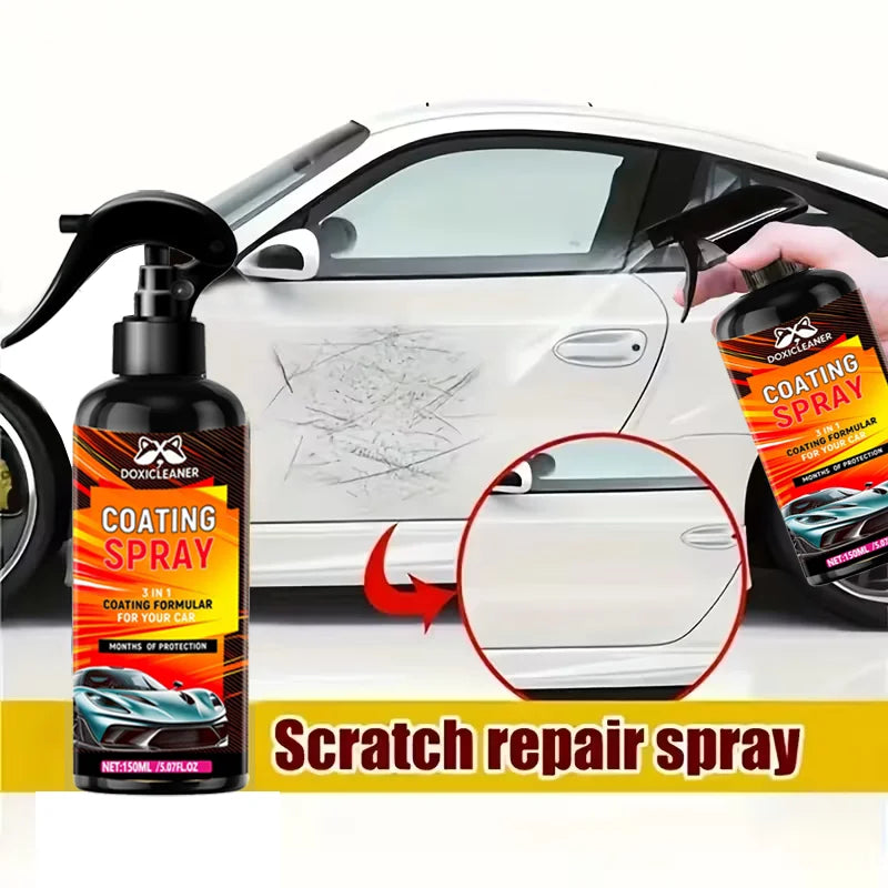 3-in-1 ultimatives Nano-Keramik-Beschichtungsspray – ultimativer Autolackschutz und hydrophobe Glasbehandlung, Auto-K...