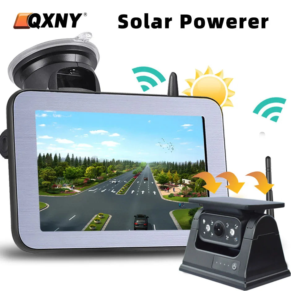 Kabellose Solar-Rückfahrkamera mit 5" Monitor – SwissGlanzGarage Ansicht 2