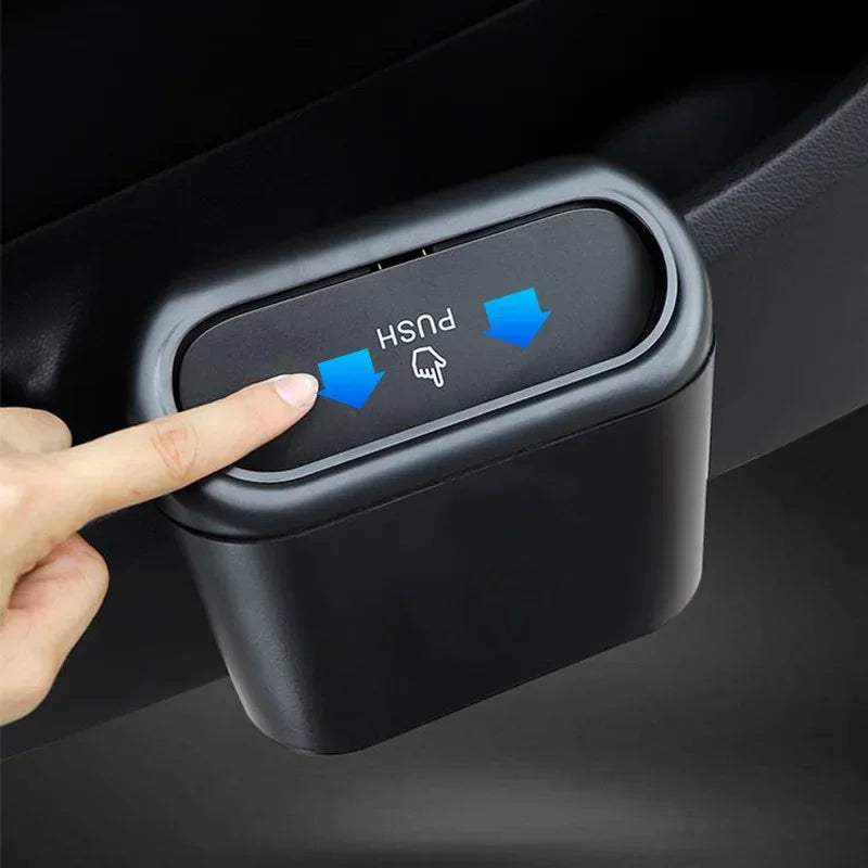 Hängende Auto-Mülleimer mit Deckel, Mini-Tablett, Mülleimer, Müllbox, Müll, Auto-Innenraum, Aufbewahrungskoffer, Müll...
