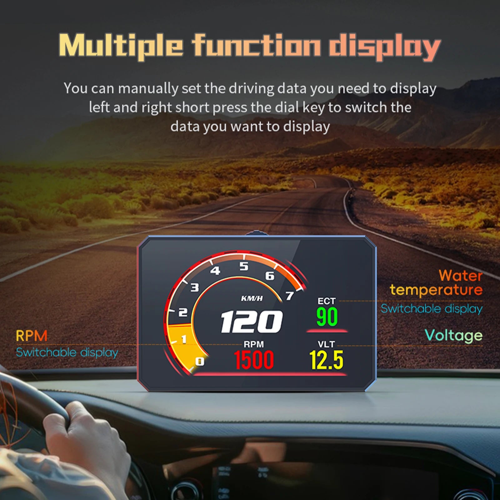 P16 HUD OBD2 Display – SwissGlanzGarage Ansicht 2