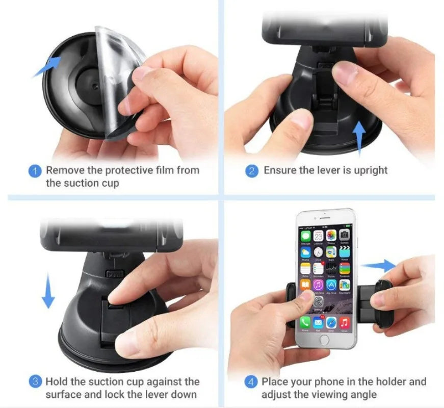 Autotelefonhalterung, starker Saugnapf für Windschutzscheibe und Armaturenbrett, für iPhone 15 14 13 Pro Max, Samsung...