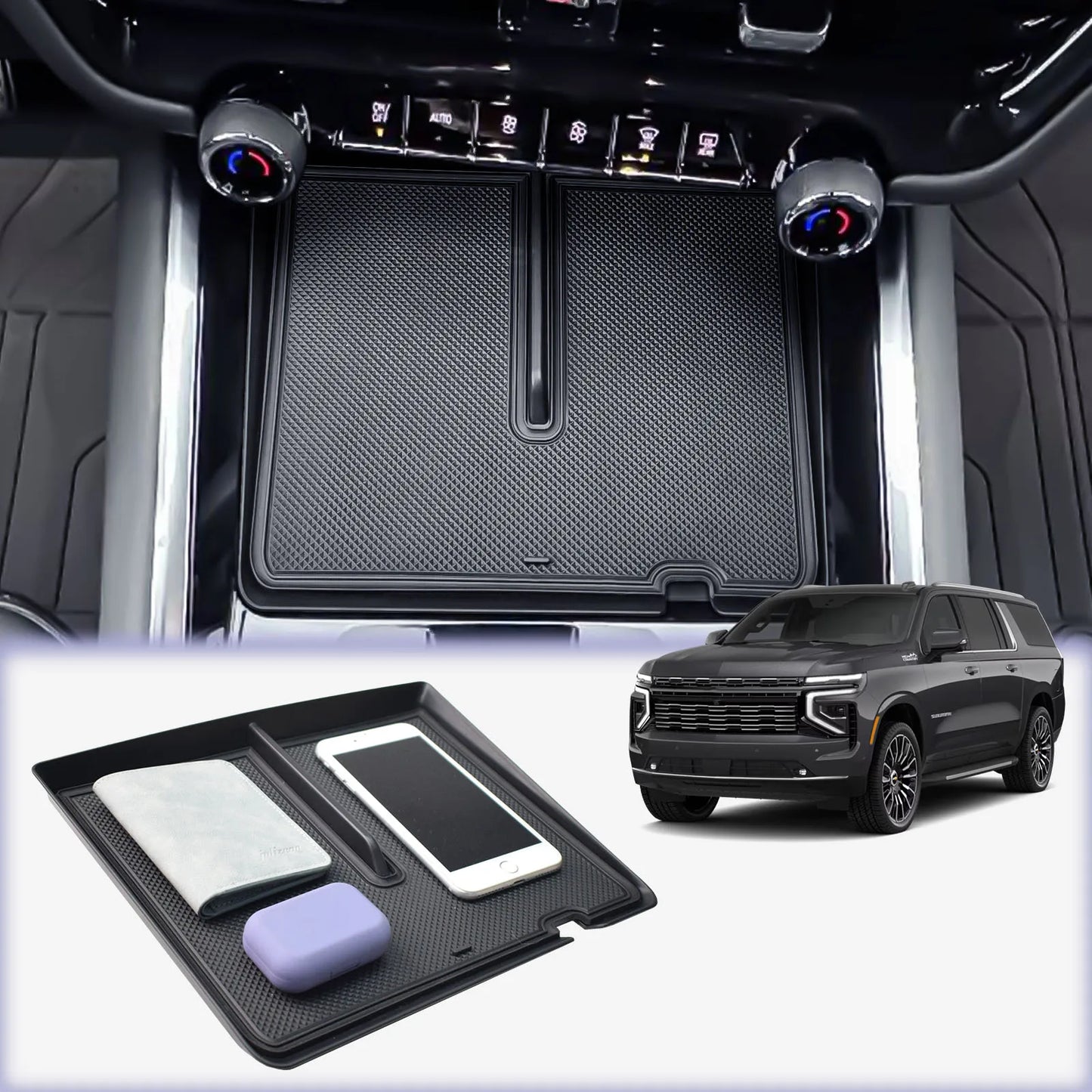 Mittelkonsolen-Organizer für Chevy Suburban/Tahoe, mittlere Mitte