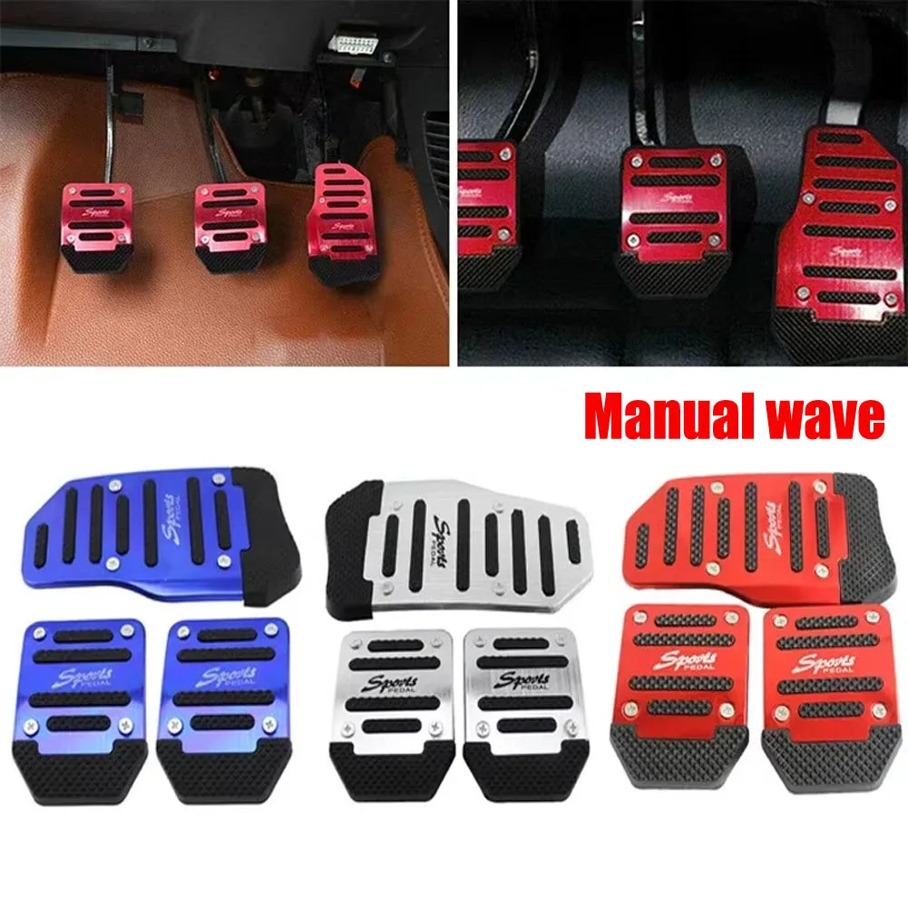 Aluminium Auto Pedal-Set Rot – SwissGlanzGarage Ansicht 2
