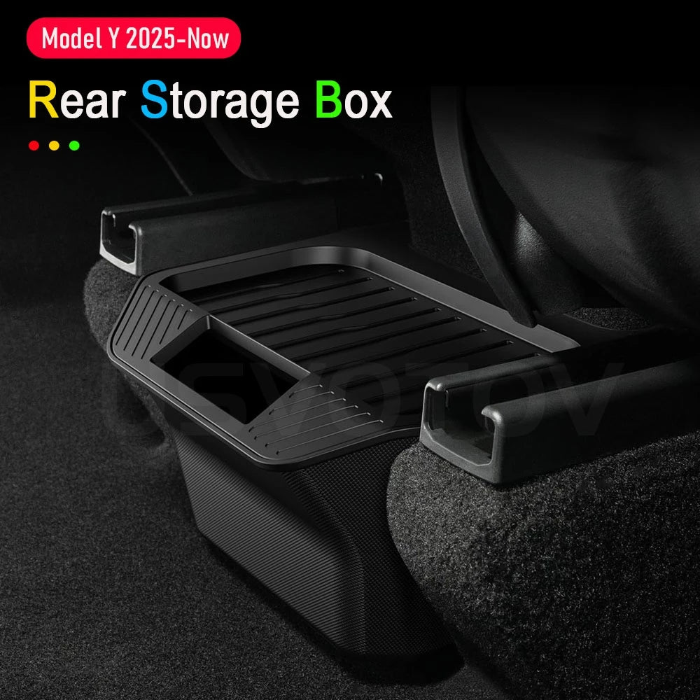 Rücksitz Aufbewahrungsbox für Tesla Model Y – SwissGlanzGarage Ansicht 3