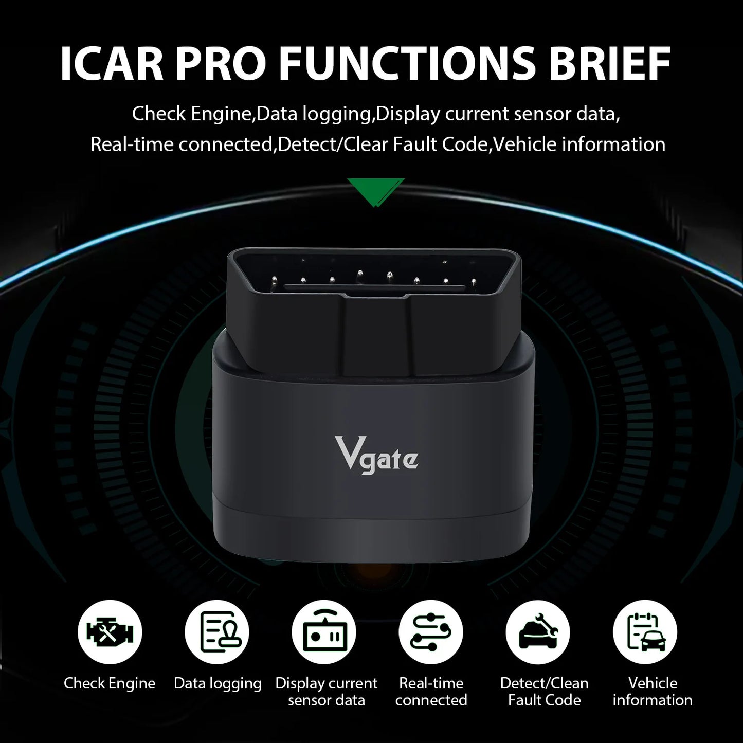 Vgate iCar Pro 2S OBD2 Bluetooth Scanner – SwissGlanzGarage Ansicht 3