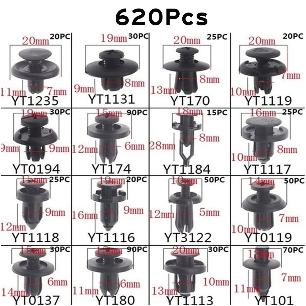 Auto-Plastik-Retainer Clips Set – SwissGlanzGarage Ansicht 2