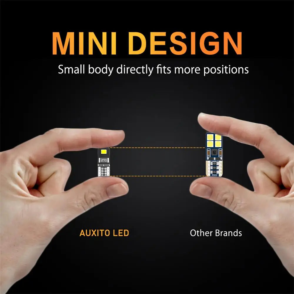 AUXITO W5W T10 LED Canbus Innenraumlicht 10er Set – SwissGlanzGarage Ansicht 5