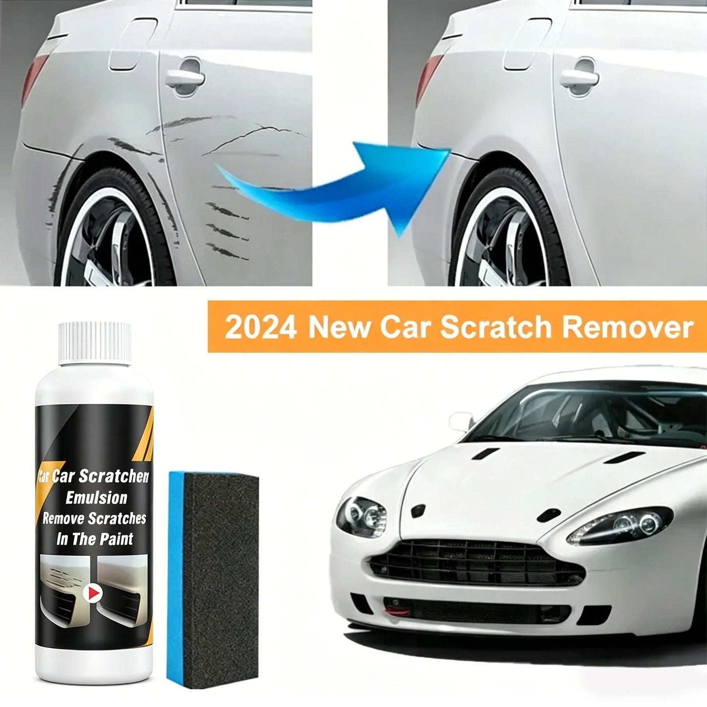 Auto-Kratzerentferner Lackpflege-Werkzeuge Auto-Wirbelentferner Kratzerreparatur Poliermittel Auto-Karosserie Schleif...