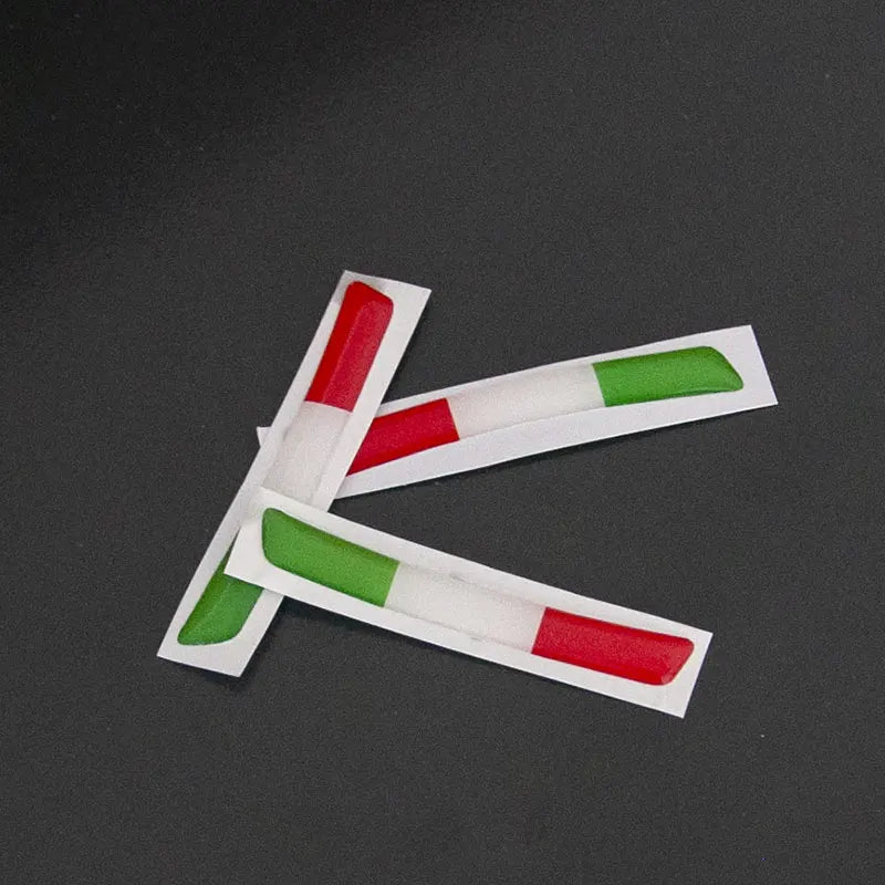 3D Italienische Flagge Schaltpanel Aufkleber – SwissGlanzGarage Ansicht 5
