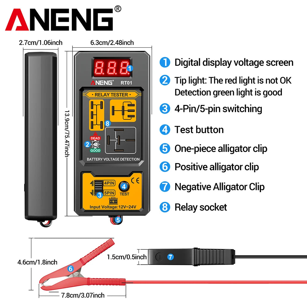 Relay Detector 11-25V ANENG RT01 – SwissGlanzGarage Ansicht 5