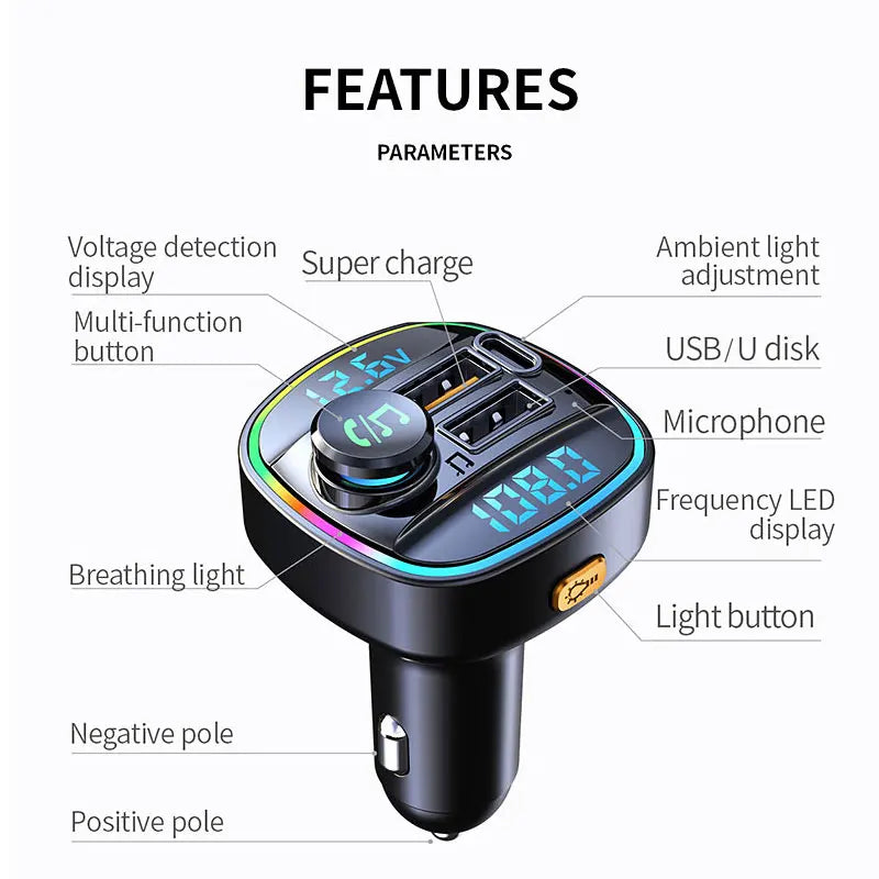 Bluetooth 5.0 FM Transmitter – SwissGlanzGarage Ansicht 5