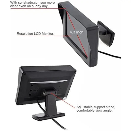 4.3 Zoll Universal Auto Monitor HD Rückfahrbild – SwissGlanzGarage Ansicht 2