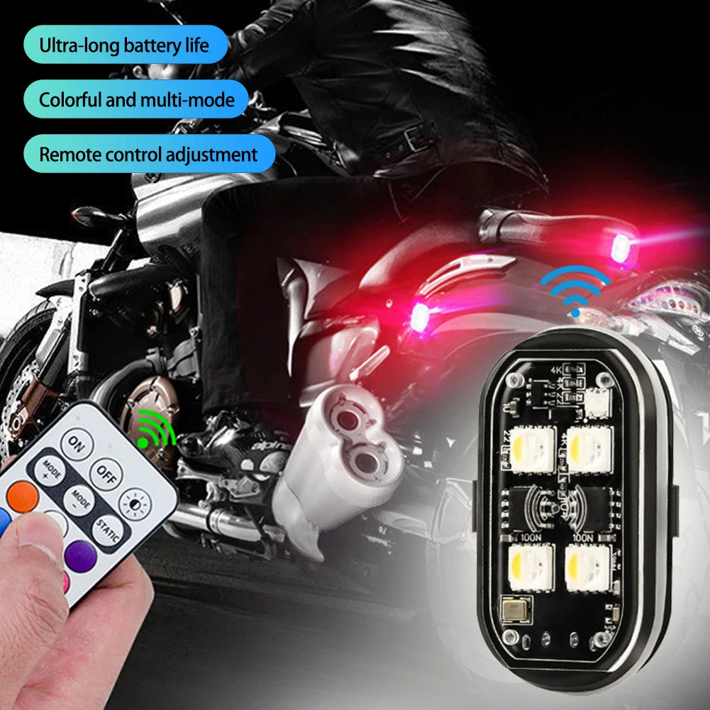 Kabellose LED Stroboskop-Beleuchtung 8 Farben – SwissGlanzGarage Ansicht 5