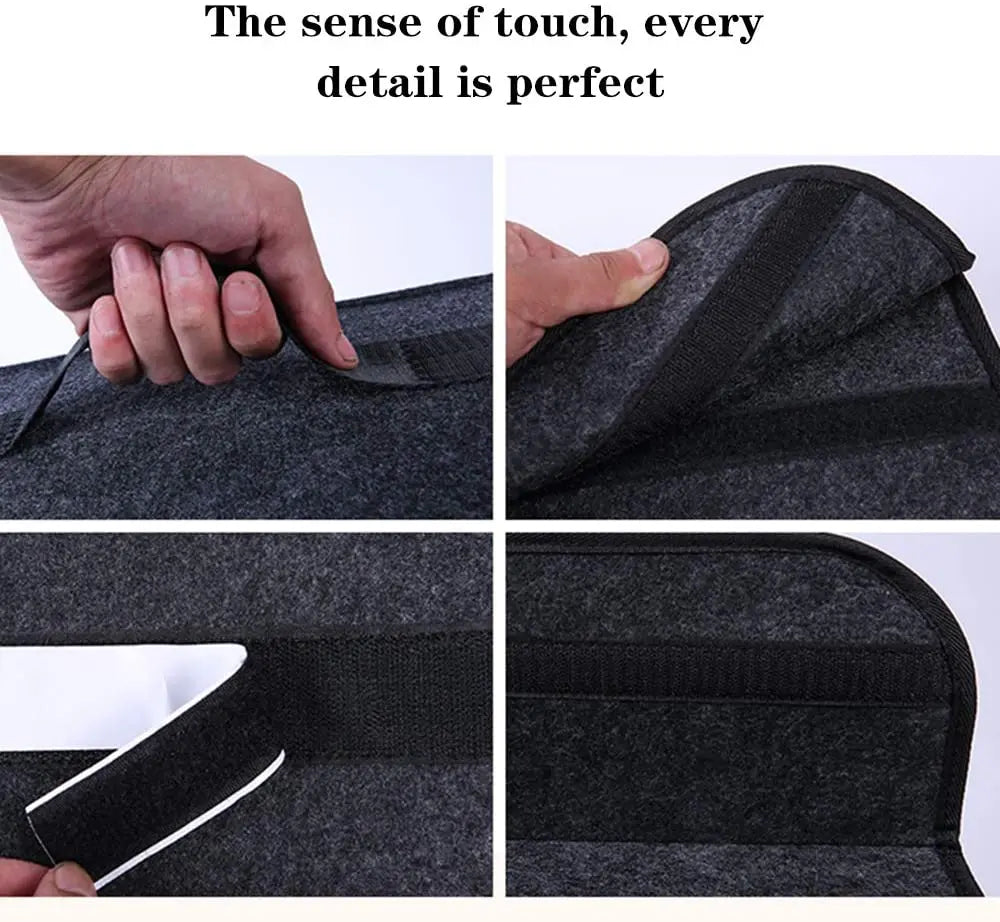 Neue Auto Trunk Organizer Auto Faltbare Weiche Filz Lagerung Box Fracht Container Box Stamm Tasche Verstauen Aufräume...