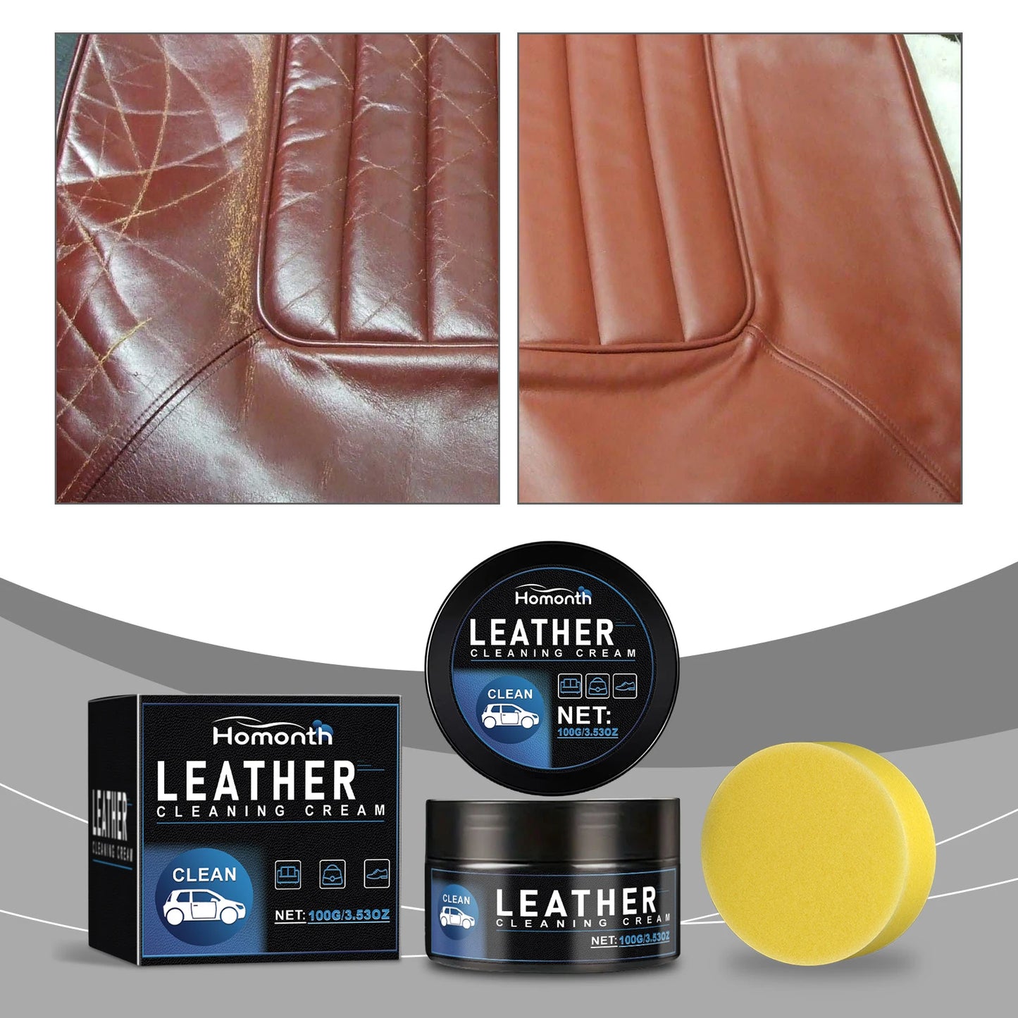 100g Auto-Lederreparatur-Set Autositz-Lederfarbe Pflege-Reiniger