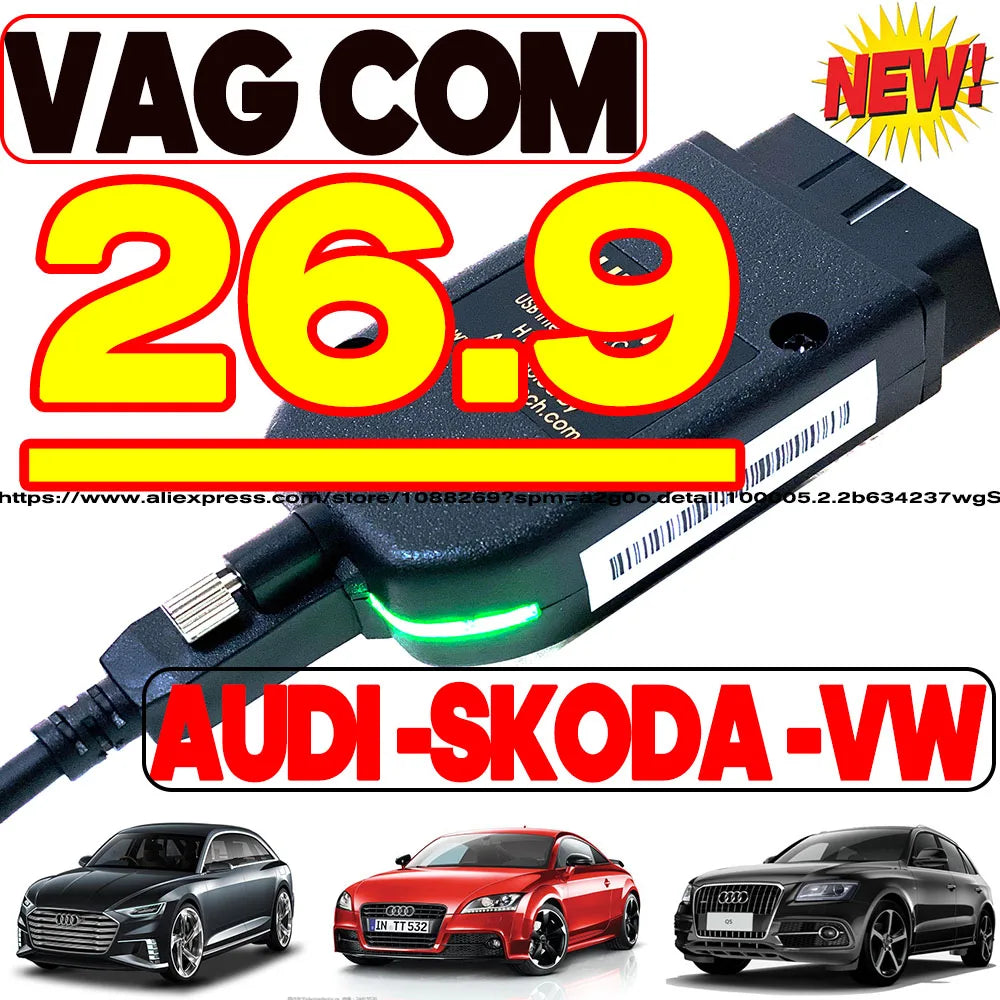 VCDS VAGCOM 26.9 HEX CAN OBD2 Scanner – SwissGlanzGarage Ansicht 2
