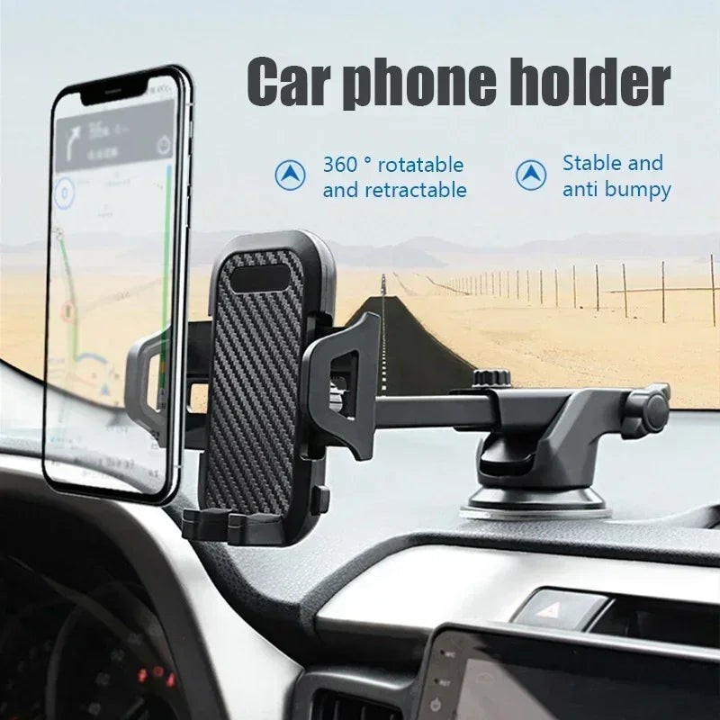 Auto-Handyhalterung Universelle Armaturenbrett-Windschutzscheiben-Halterung für iPhone Saugnapf Freisprecheinrichtung...