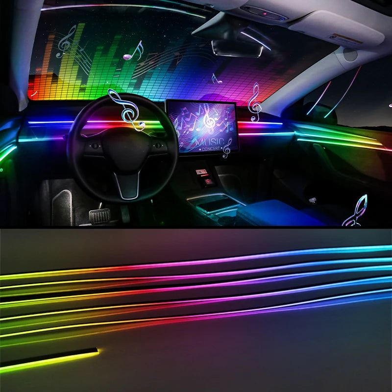 Full Color Streamer LED Innenraumbeleuchtung – SwissGlanzGarage Ansicht 2