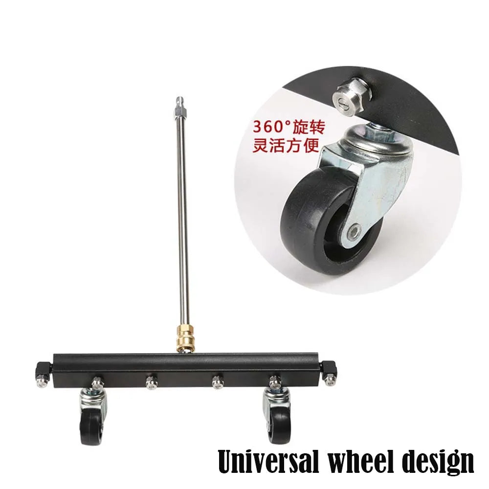 High Pressure Six-hole Nozzle Car Chassis Road Cleaner Mobile Universal Wheel Surface Cleaner 4000psi Car Cleaning Acces