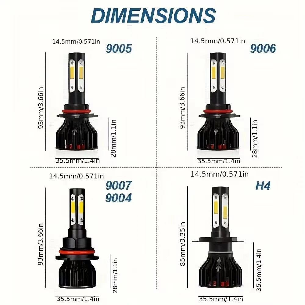 4-Seiten LED-Scheinwerferlampe – SwissGlanzGarage Ansicht 3