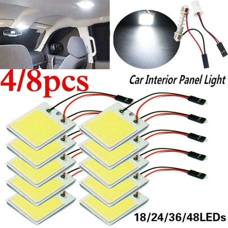 8er Set COB LED Innenraum-Beleuchtung 12V – SwissGlanzGarage Ansicht 2