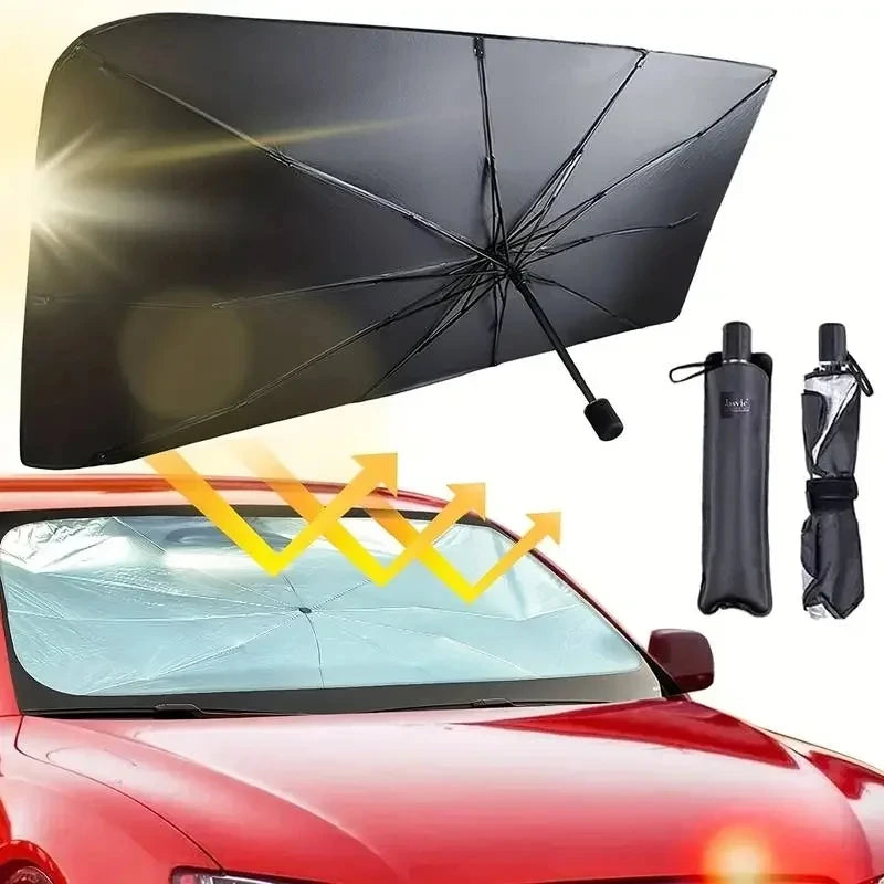Faltbarer Auto-Sonnenschutz Windschutzscheibe – SwissGlanzGarage Ansicht 4