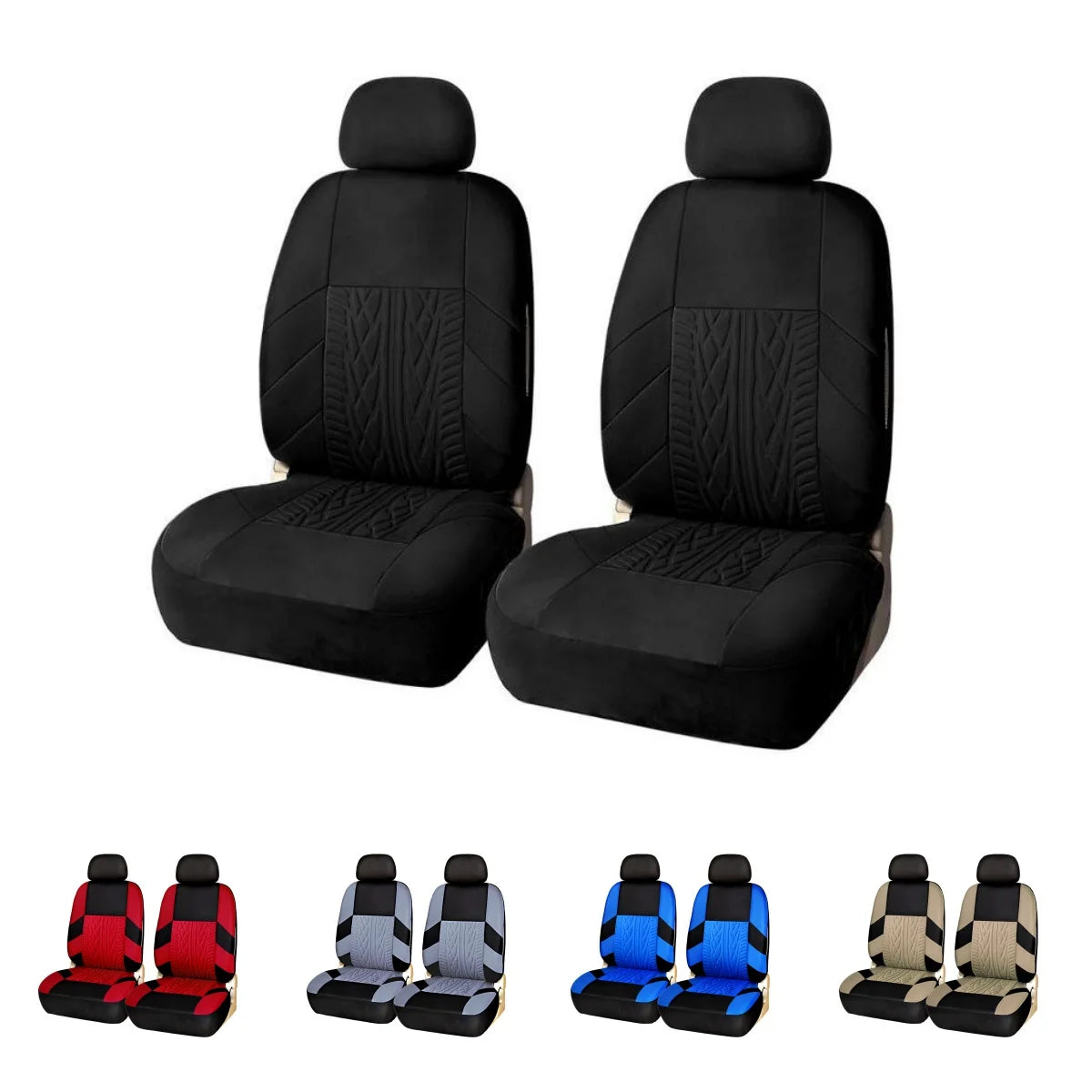 Universal Auto-Sitzbezug Leder-Optik – aus Textil – SwissGlanzGarage Ansicht 2