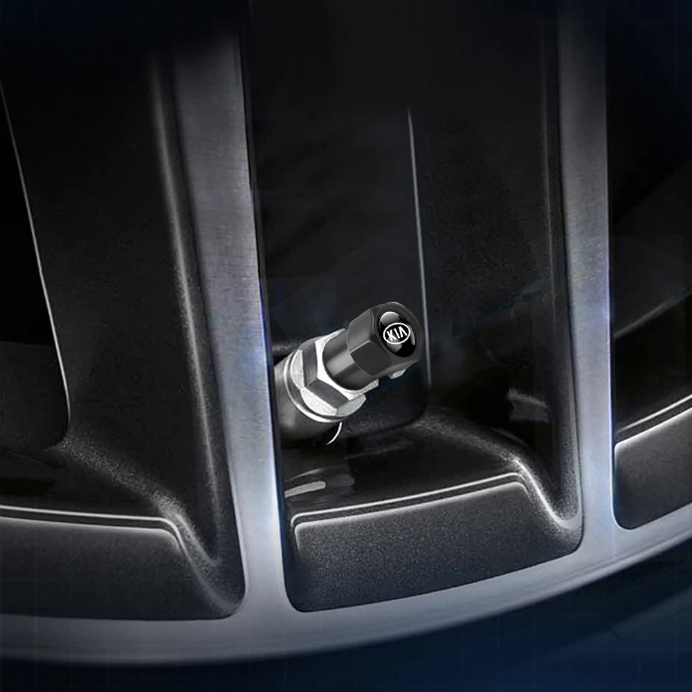 Aluminium Ventilkappen Set für KIA – SwissGlanzGarage Ansicht 5