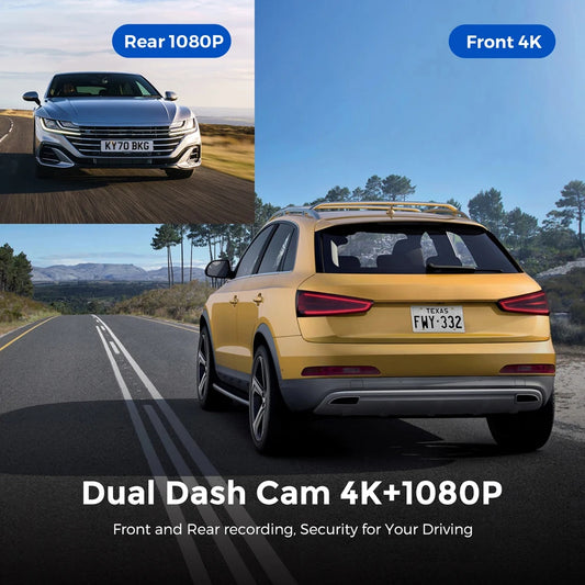 4K Dual Dashcam mit 1080P Rückkamera Option – SwissGlanzGarage Ansicht 2