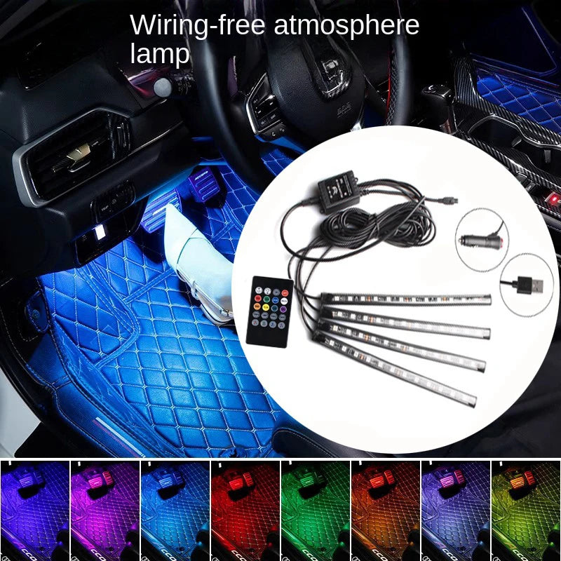 Universal Auto RGB Umgebungs Lichter LED Streifen Innen Atmosphäre