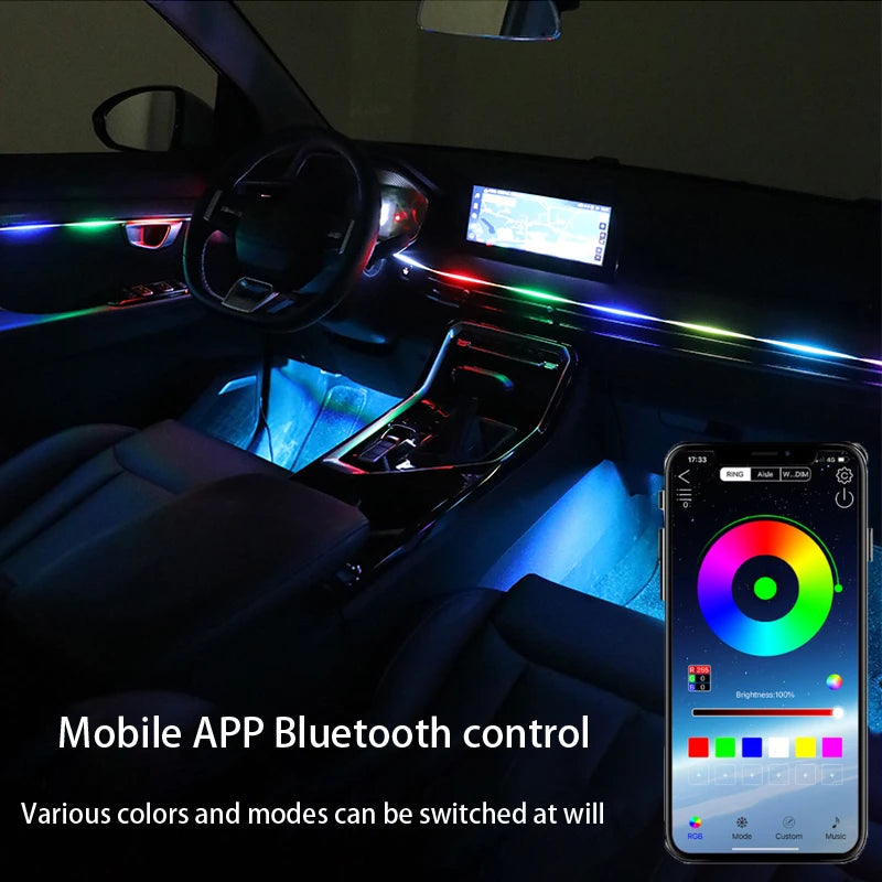 18 in 1 Auto Ambientebeleuchtung 64 Farben – SwissGlanzGarage Ansicht 6