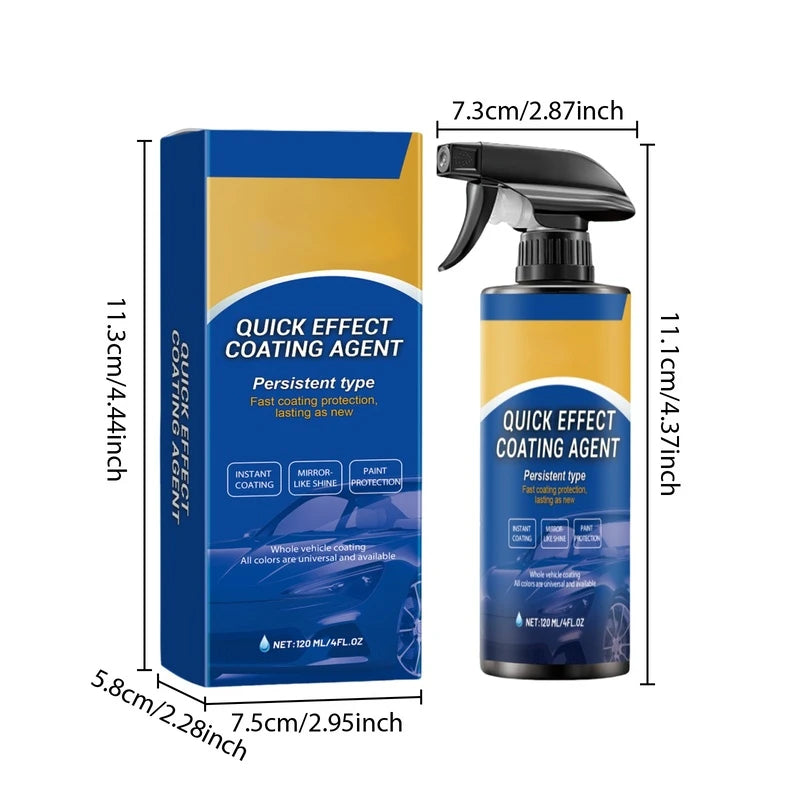 120ML Auto-Beschichtungsspray Keramikbeschichtungsspray für Fahrzeuge Kratzerentferner für hohe Schutzklasse und lang...