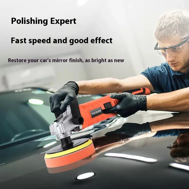 1400W Einstellbarer Industrieller Rotations-Elektro-Exzenterpolierer Multifunktionaler Autowachs-Polierer für Autos B...
