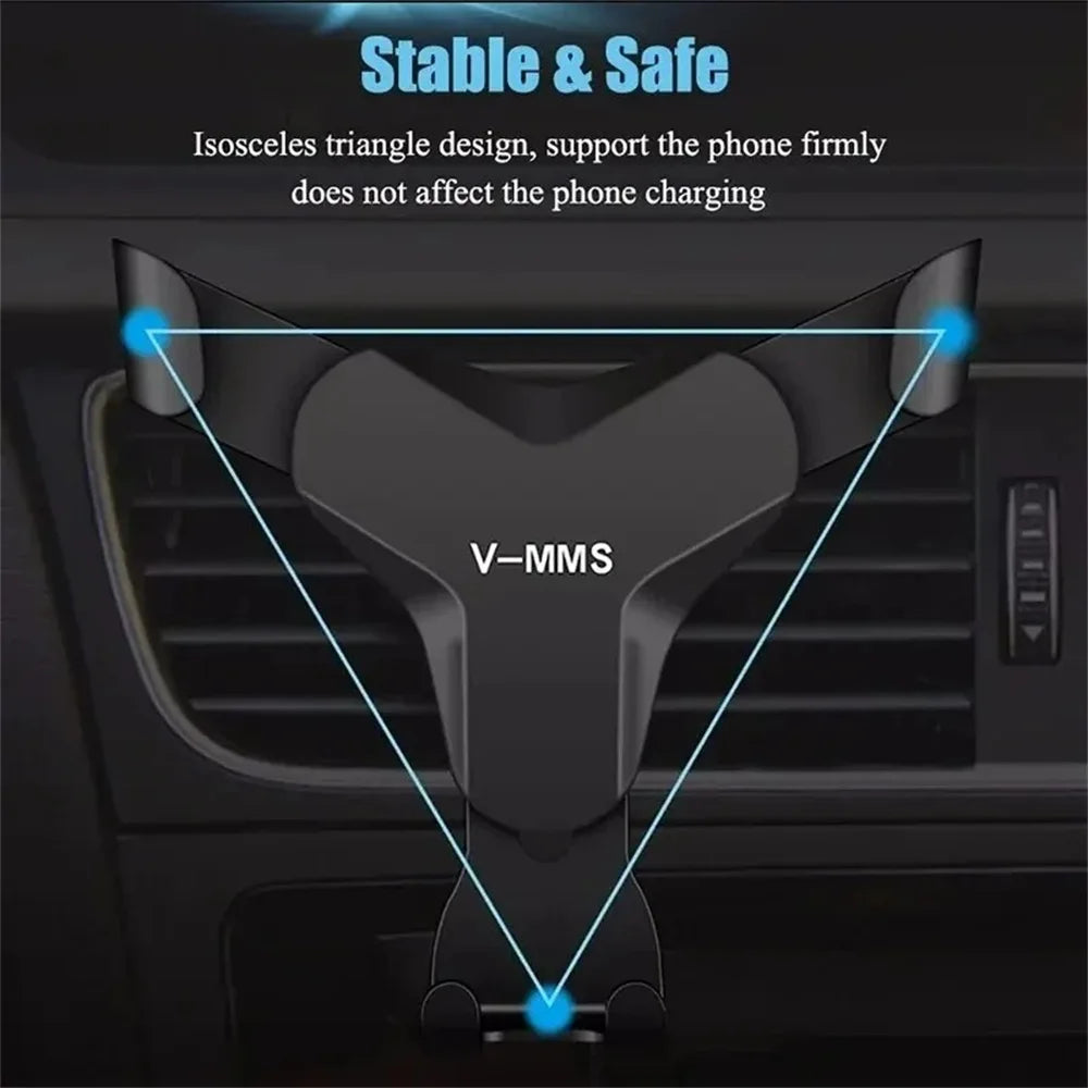 Schwerkraft-Autohalterung für Lüftungsschlitze, universelle Auto-Handyhalterung für iPhone 15, Samsung, Xiaomi Smartp...