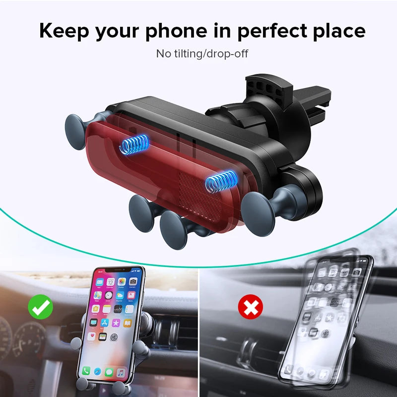 Schwerkraft Autotelefon halter Auto Air Vent Clip Mount Handy Handy Stand in Auto GPS Unterstützung für iPhone Xiaomi...