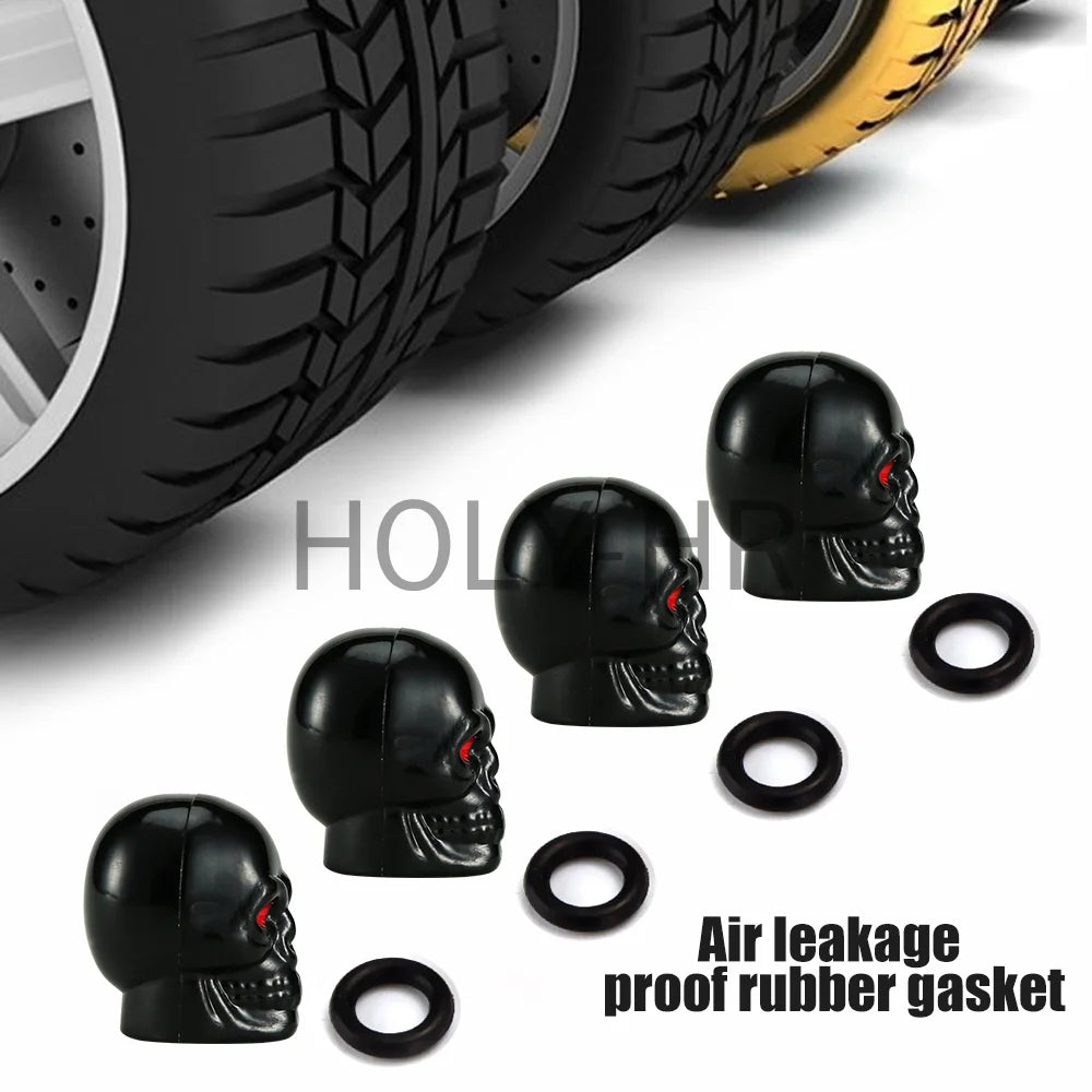 Universal Ventilkappen Skull-Set – SwissGlanzGarage Ansicht 3