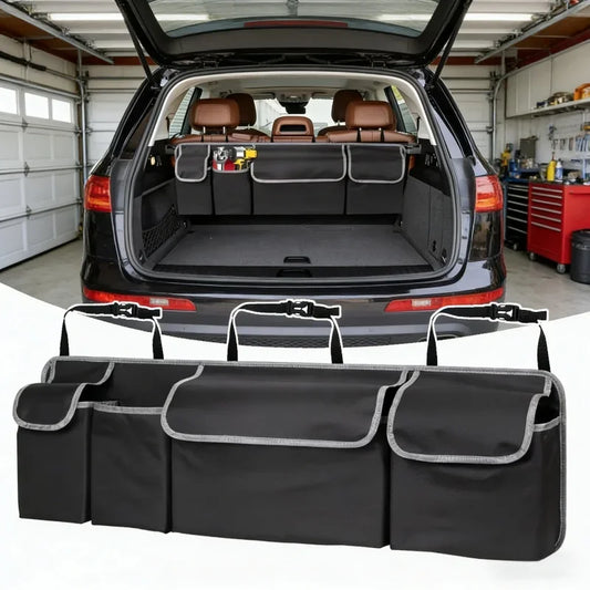 Autositz-Organizer mit 4 Taschen und 3 Deckeln