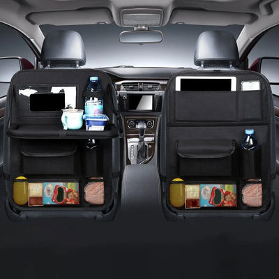 Faltbarer Autositz-Organizer mit Tablett, Tablet-Handyhalter, multifunktionale Aufbewahrung im Auto-Innenraum, univer...