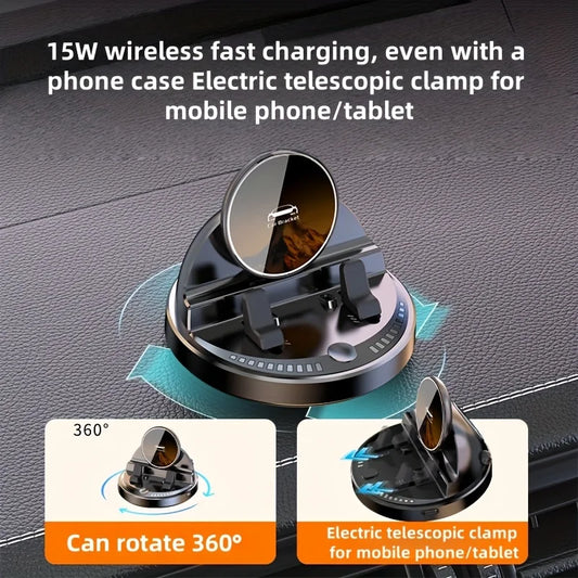 Auto-Handyhalterung mit Kabelloser Ladestation für Armaturenbrett