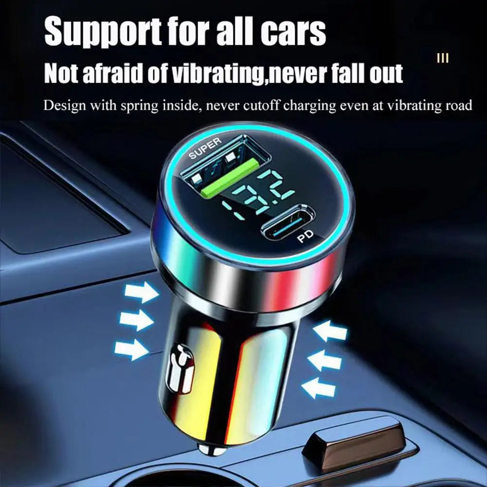 USB-KFZ-Ladegerät 120W, 4-in-1 – mit kabellosem Laden – SwissGlanzGarage Ansicht 2