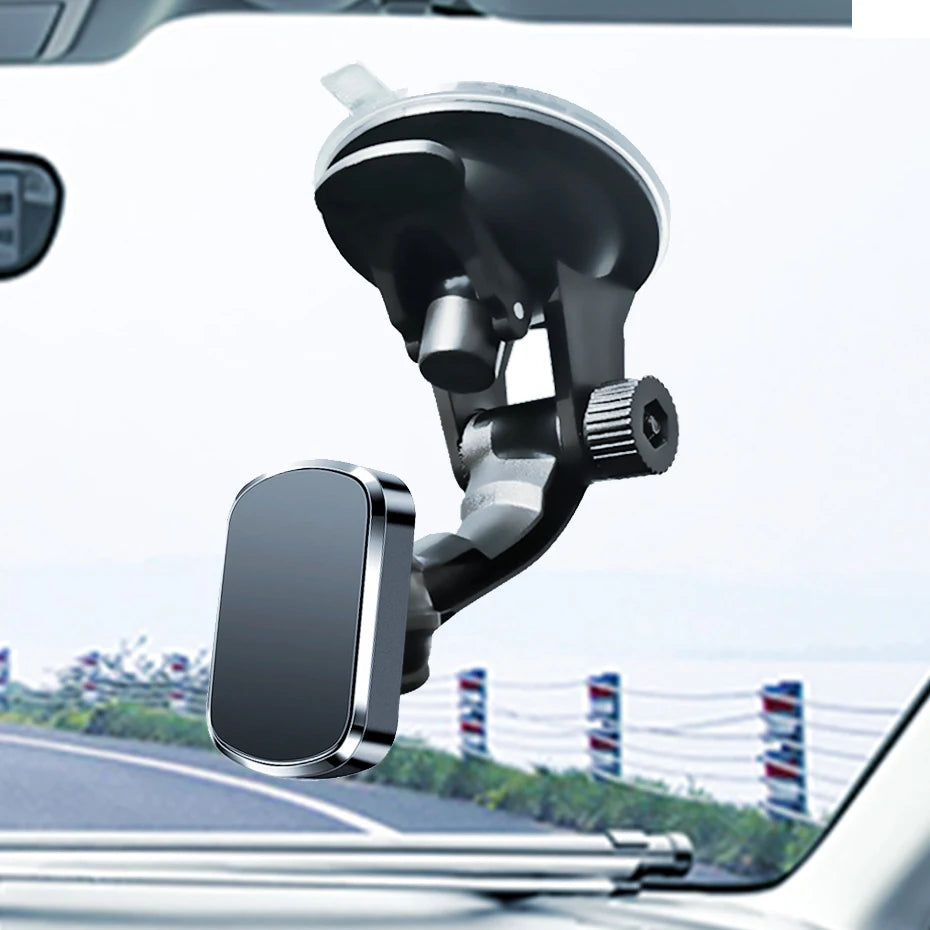 Magnetischer Autotelefonhalter für Windschutzscheibe, Armaturenbrett, Saugnapf-Ständer, 360-Grad-Mobil-Magnethalterun...