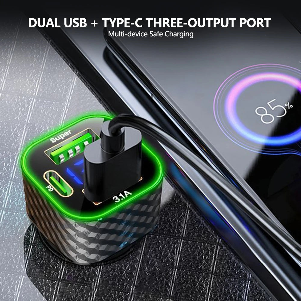200W Mini Auto Ladegerät USB-C PD Schnelllader 380 W – SwissGlanzGarage Ansicht 4