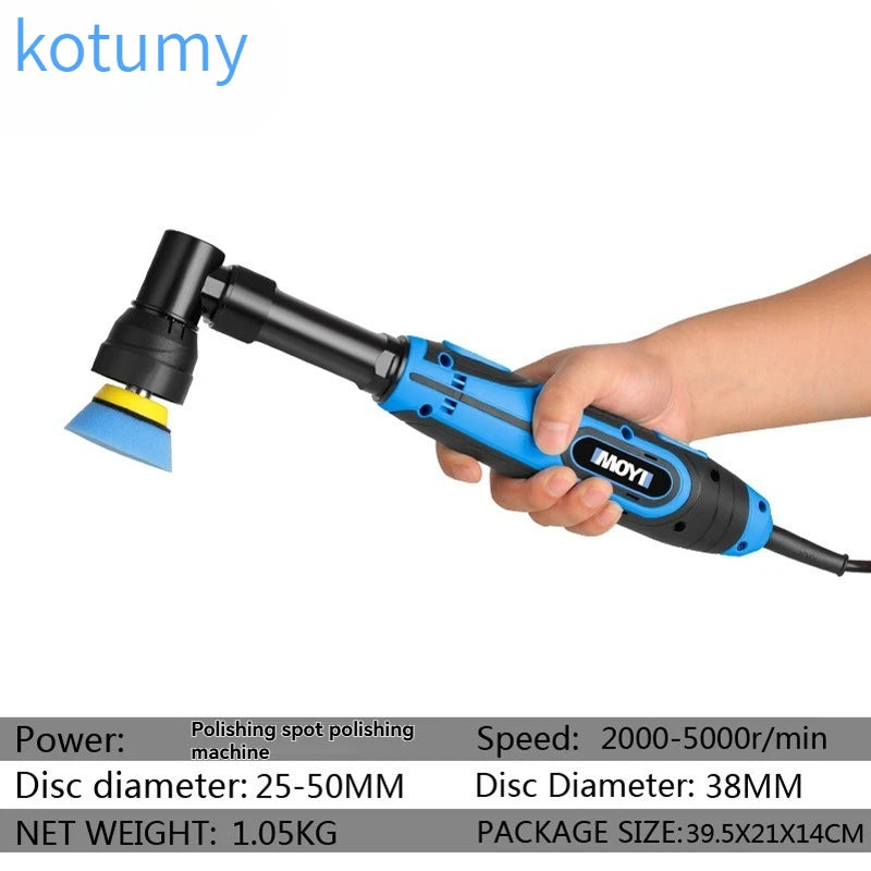 KOTUMY 110V/220V Elektrischer Spotpolierer 2 Zoll Auto-Poliermaschine Dual-Action Exzenterschleifer Wachs- und Glanzw...