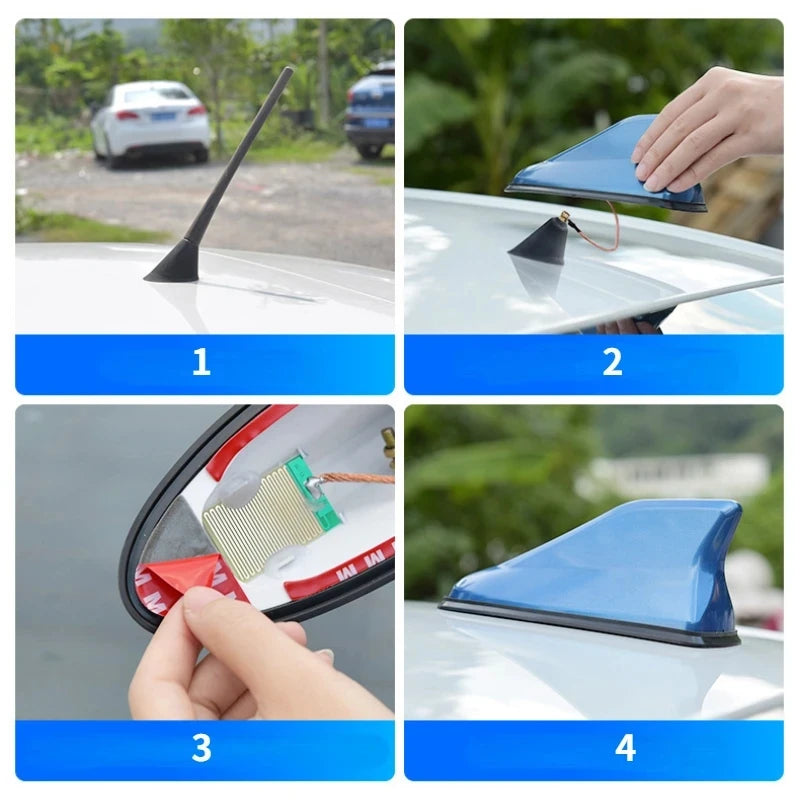 Haifischflossen-Antenne Carbon Look Universal – SwissGlanzGarage Ansicht 3