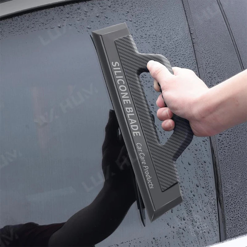 Auto Fenster Rakel Kratzfreie Windschutzscheibe Silikon Klinge Anti-Rutsch Griff Scheibenwischer Auto Detaillierung G...