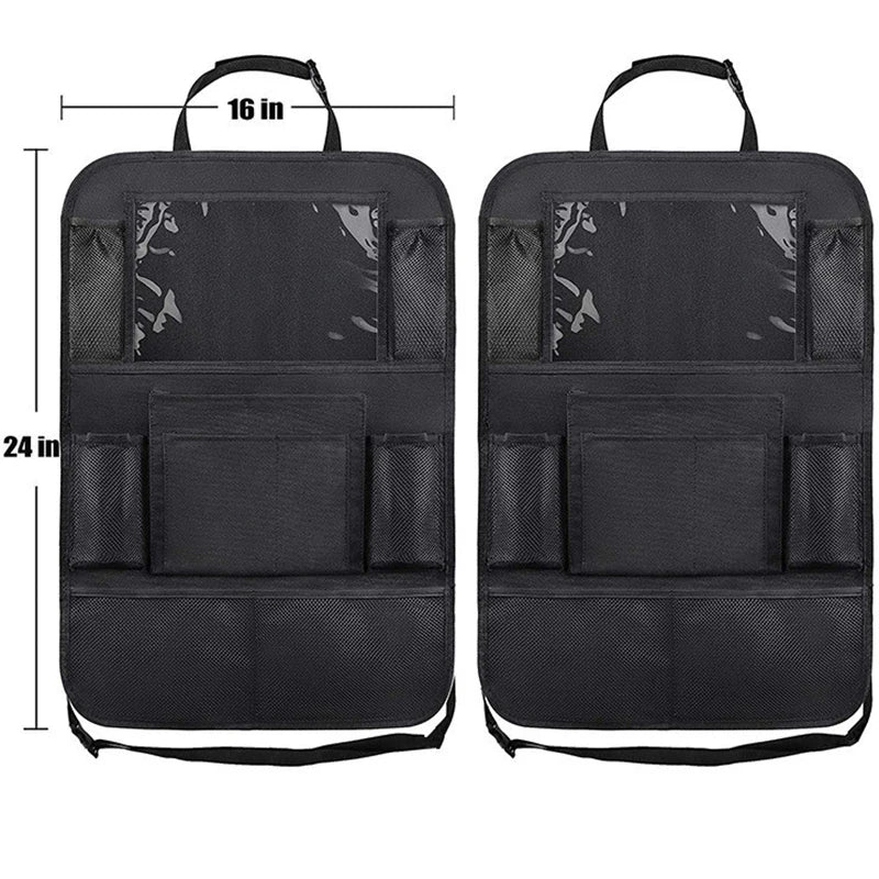 1pc Auto Rücksitz Organizer mit Touchscreen Tablet Halter Auto Lagerung Taschen Abdeckung Auto Sitz Zurück Protektore...
