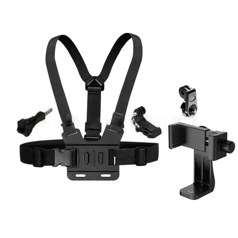 Verstellbarer Handyhalter mit Brustgurt – SwissGlanzGarage Ansicht 5
