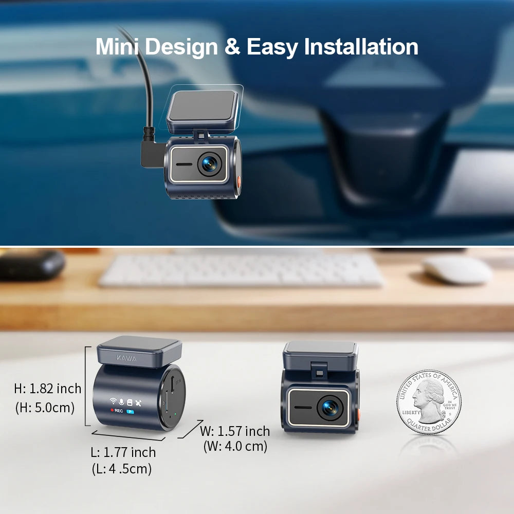 KAWA 4K Dashcam MINI 7 Pro mit WiFi und GPS – SwissGlanzGarage Ansicht 5