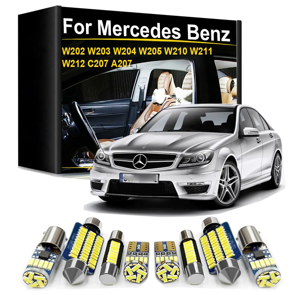 Innenraum LED Licht Set Canbus für Mercedes Benz – SwissGlanzGarage Ansicht 2